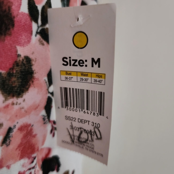 Bobbie Brooks Women’s Dress Knee Length Soft Flowey Pink Floral Boho Size Medium - Picture 7 of 9